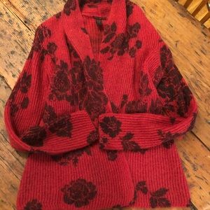 Lucky Brand wool/mohair blend drape sweater, size Small